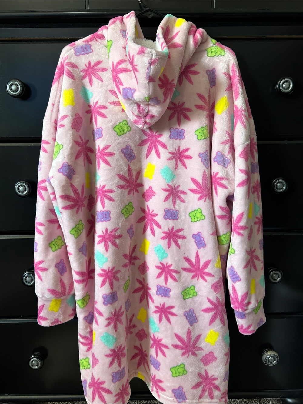 Plush Hooded Pullover Robe - Picture 5 of 5